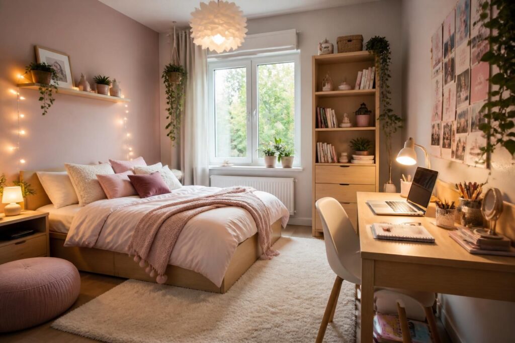 découvrez des idées déco originales pour aménager une chambre d'ado fille qui reflète sa personnalité et ses goûts, alliant style et confort.