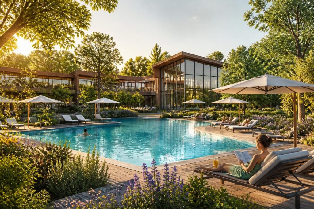 découvrez macif center parc, un lieu alliant détente et confort, idéal pour des moments de relaxation et de plaisir en pleine nature.
