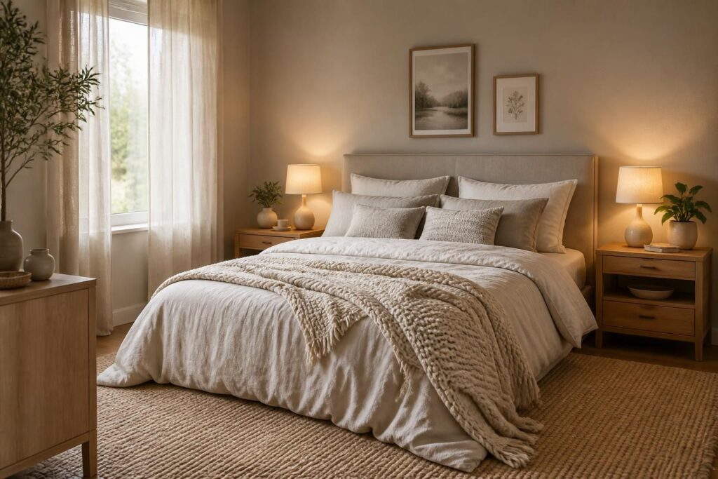 découvrez des astuces déco pour aménager une chambre à coucher apaisante et propice au repos, alliant confort et style pour un espace harmonieux.