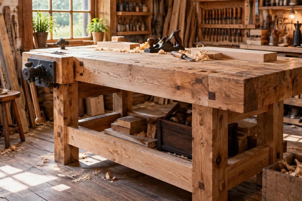fabriquez une établi en bois solide et pratique pour votre atelier grâce à nos conseils : matériaux, étapes et astuces pour un résultat durable.